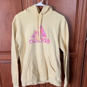 Pastel Yellow Adidas Sweatshirt